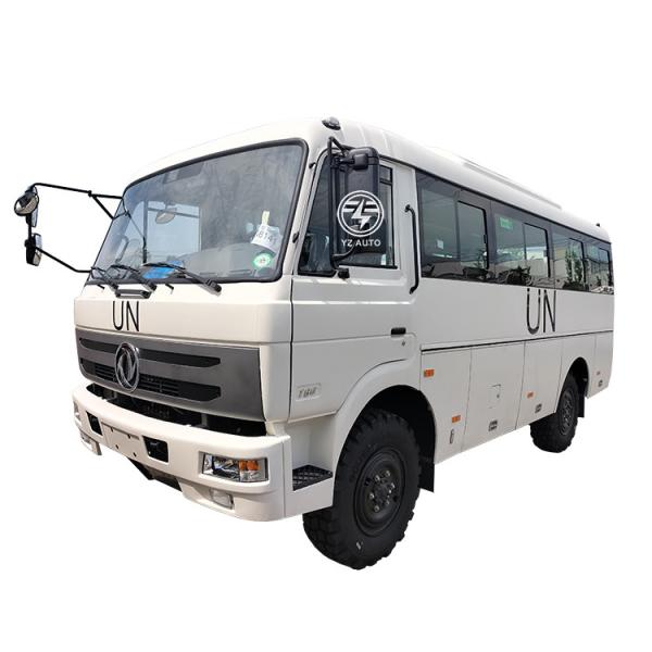 Transmissão manual Dongfeng 4X4 Direção à esquerda Turista 10-19 lugares ONU Passageiro Diesel ônibus off-road