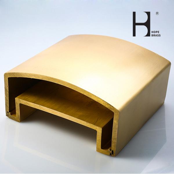 ISO9001 Anti Corrosion Brushed Brass Handrail For Staircase