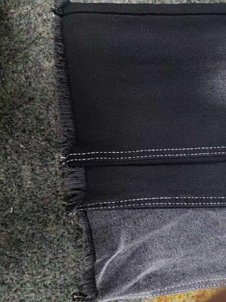 Denim Jeans Material Super Soft Stretch Dual-core Right Twill Black Denim Fabric 10 oz JSD3078A Jeans Clothing Fabric