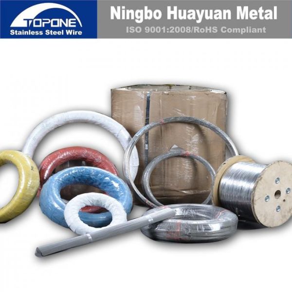 RosH Certified 1.2mm 304 Stainless Steel Spring Wire with Bright Coating and Soap-coated Finish