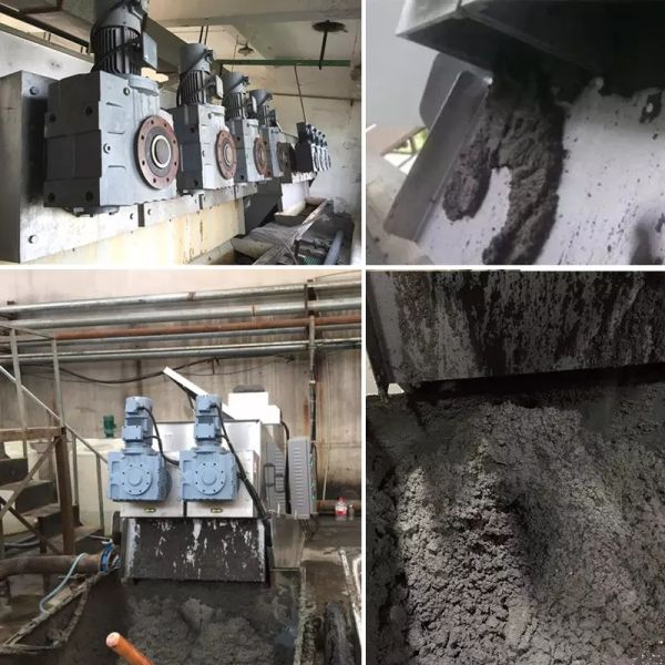 DS Capacity 5-640kgs/h/set Volute Type Dewatering Screw Press for Sewage Sludge Treatment