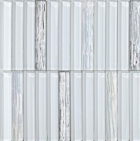 Elegantes y impresionantes mosaicos de vidrio de pared de 300x300 para construcción y decoración creativa