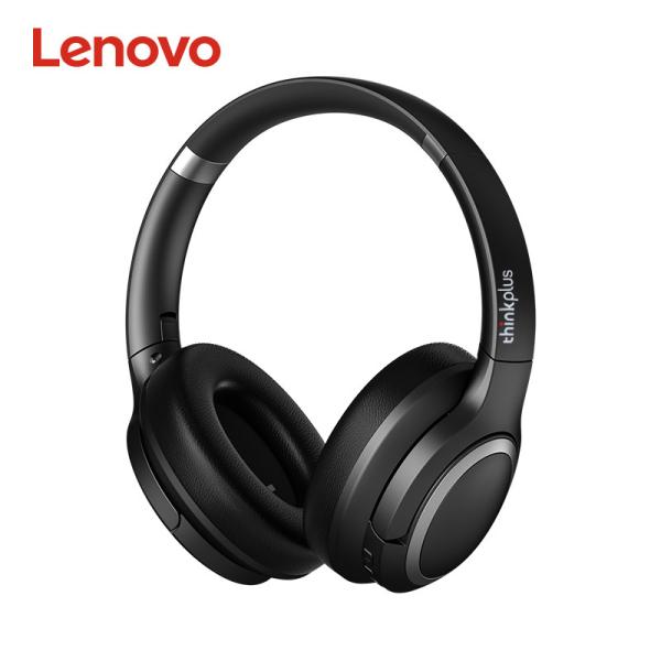 Lenovo TH40 Wired Over Ear Headphones Black Folding Stereo Headphones