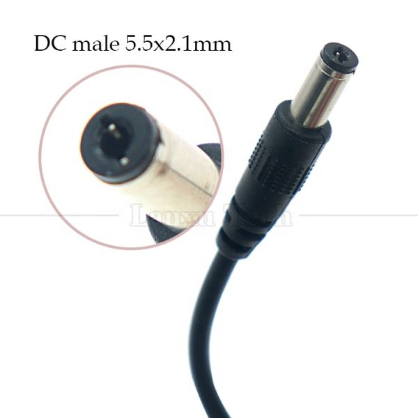 1m 3m 5m 10m 20AWG 24AWG 28AWG USB to 2.1 5.5mm DC Barrel Jack Connector Power Charging Cable for Led Lights Lamp