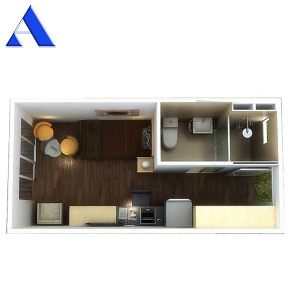 Custom Made Luxury Prefab Container House Flexible Design with Aluminum Window and 20ft Shipping Container