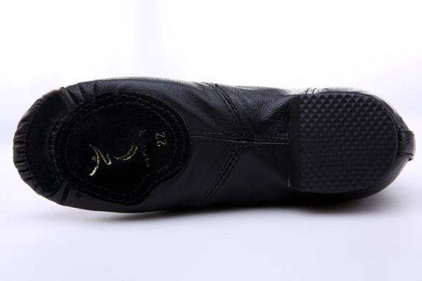 Adult and child pig leather black jazz dance boots