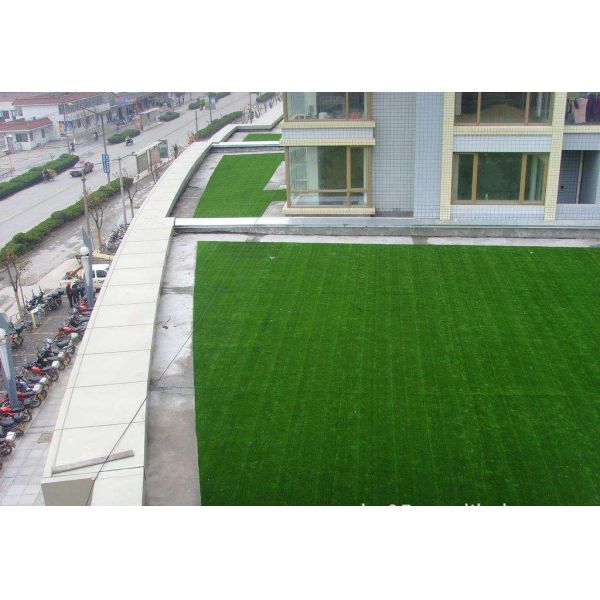 Pu Back Pet Friendly Fake Lawn / Artificial Leisure Grass High Performance