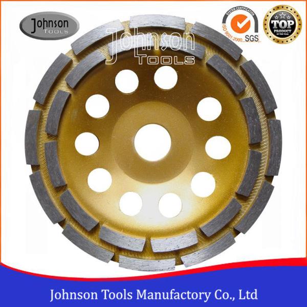 Professional 105-180mm Double Row Diamond Cup Wheel Long Grinding Life