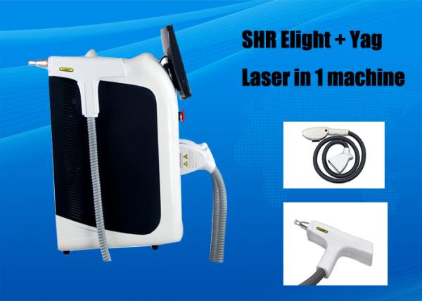 Elight SHR Hair Removal Machine , Portable Yag Laser Tattoo Removal Equipment
