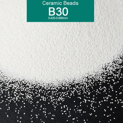 0.600mm B30 Ceramic Abrasive Blasting Media For Glass Bottles Molds Cleaning