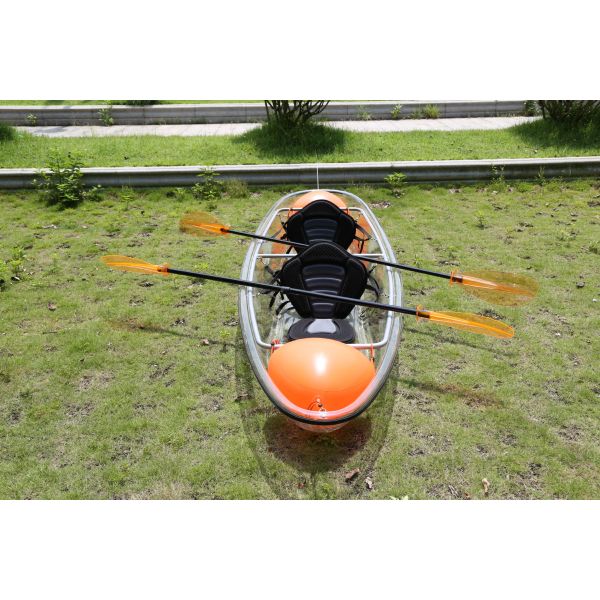 Woman Top Jet Engine Transparent Canoe Kayak Fishing Pedal Drive Racing