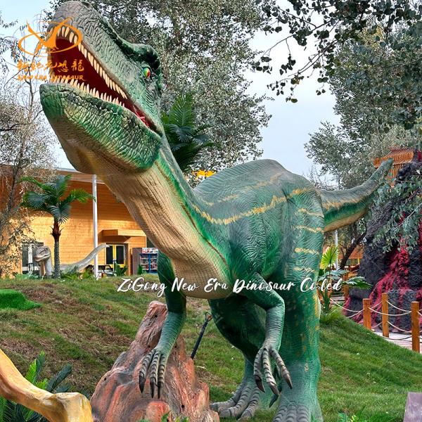 Simulated Realistic Animatronic Dinosaur Model for Jurassic Park