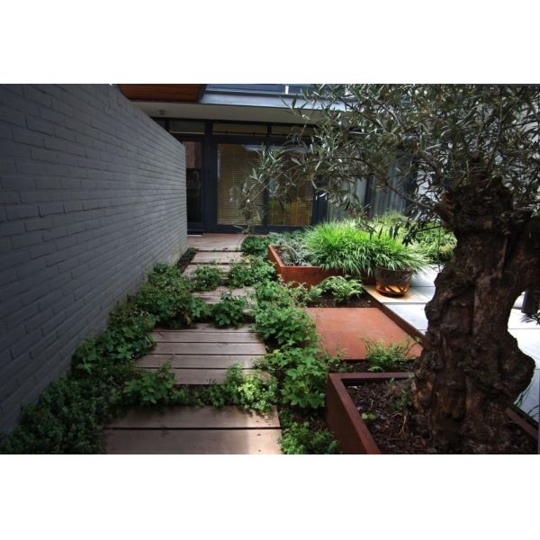 Easy Assembled Corten Steel Raised Garden Beds For Flowers Planting