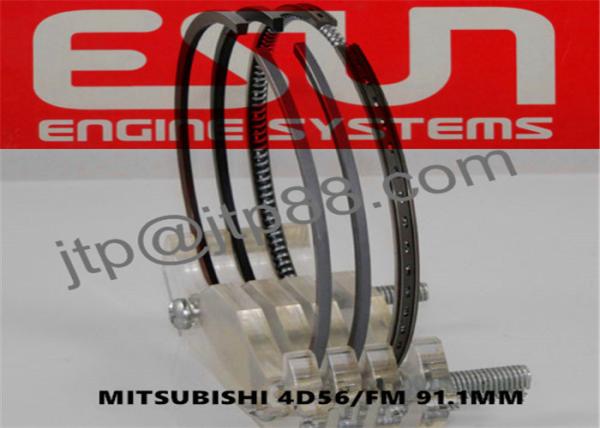 Os segmento do pistão do motor diesel do OEM MD168293 fazem sob medida 91,1 * 4,0 * 4,1 4D56 o diâmetro 91.1mm