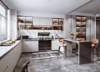Conception d' armoires de cuisine modernes de Chine pour hôtel