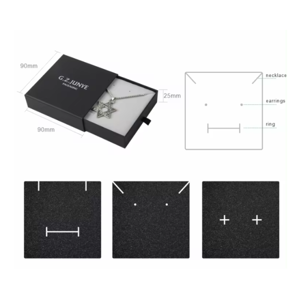 Debossed Small Cardboard Drawer Boxes Giftbox For Jewelry Package