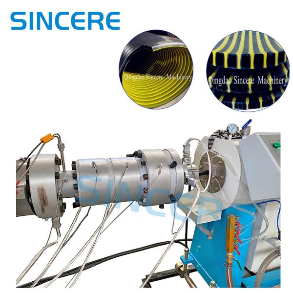 Hollow Wall Spiral Pipe Extrusion Line Hdpe Pipe Extruder Machine