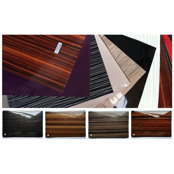 Высокий глянцевый ПВХ мебельный фольга ролл шкаф дверной фольги 0,12-0,25 мм