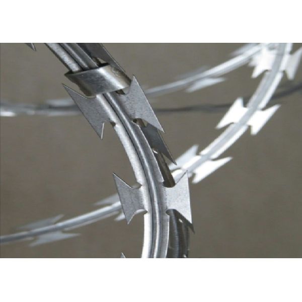 Stainless Steel Razor Barbed Wire 450mm Coil Anti Climb Security
