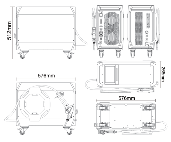 Air cooled handheld laser welding equipment-800W