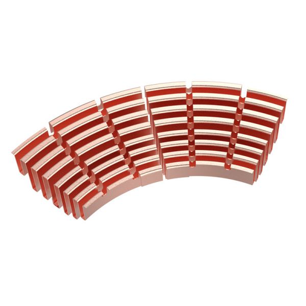 Customized Folded Fin Heatsink Stacked Fin Copper For Various Shapes