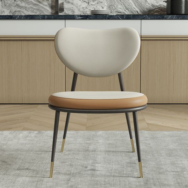 30kgs Ultra Modern Dining Chairs Metal Frame Microfiber Dining Chair