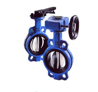 6 Inch Epoxy Gear Operator ISO 5211 Wafer Butterfly Valve