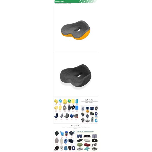Logo Custom Logo Accepted Memory Foam Folding Bamboo Fiber/Polyester Cushion and Seat Cushion Set Release Pressure