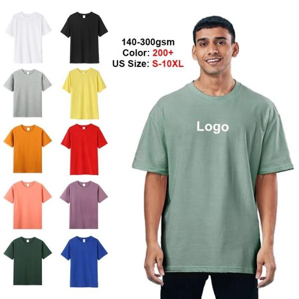 Polyester Cotton 180gsm Quick Dry Unisex T-shirt Men's Short Sleeve Solid Pullover Crewneck Sports Election Promotion