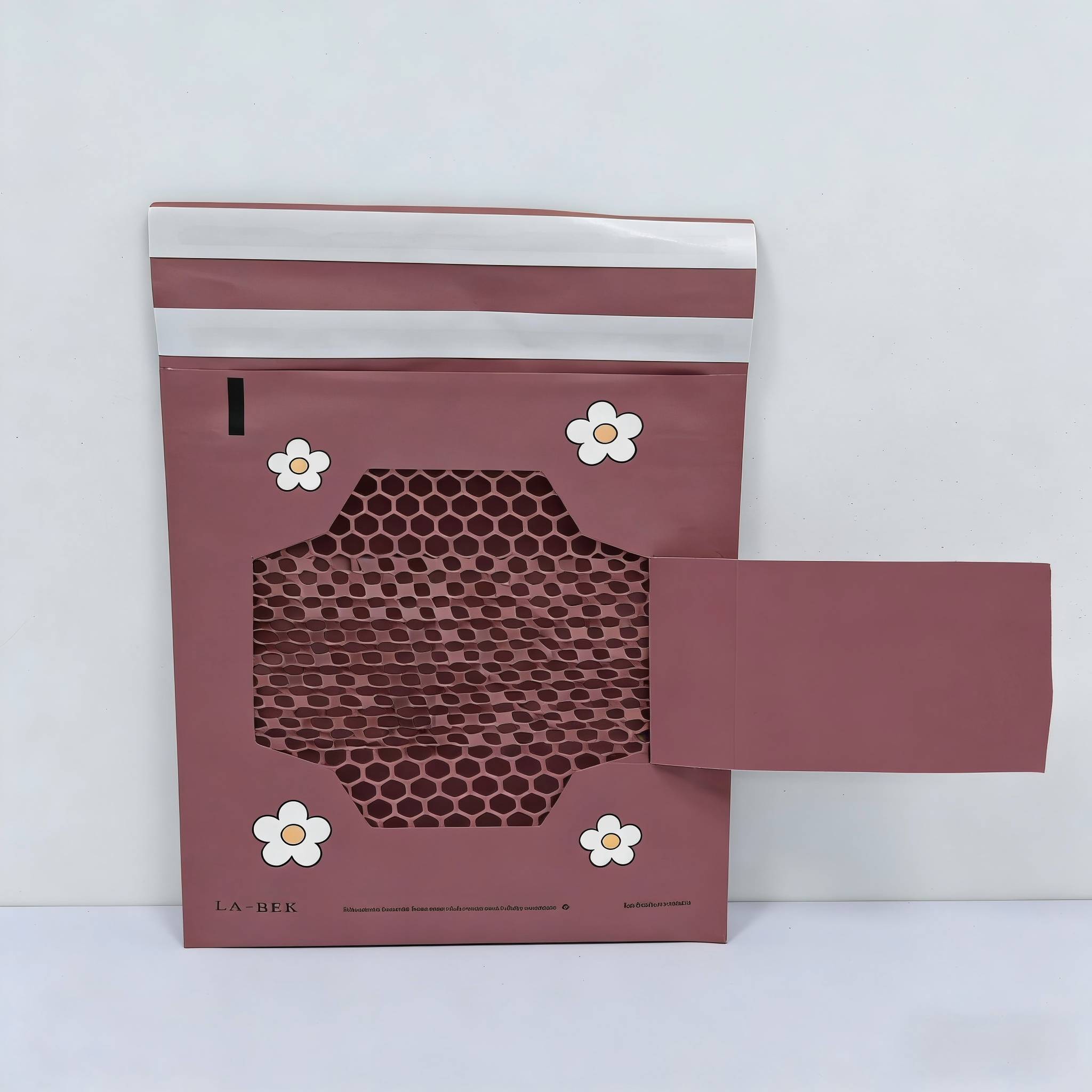 Custom Size 100% Recyclable Honeycomb Paper Mailer with Honeycomb Cushion Structure for Eco Protective Packaging