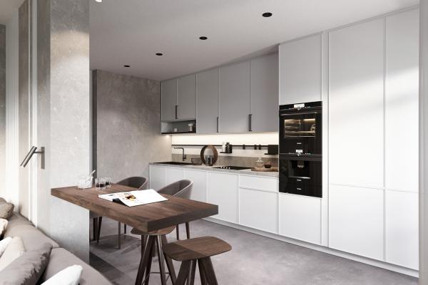 E0 E1 Or ECO Friendly Modern Melamine Full Luxury Custom Kitchen Cabinets For Home