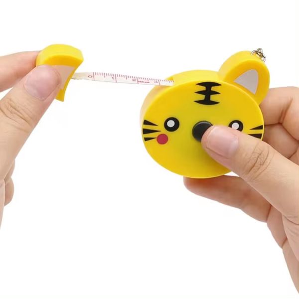 Мультфильмовая лента размер 150 см 60 дюймов мини портативный милый животный ключом автоматическая лента размер панда лягушка свинья