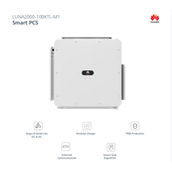 100kw On Grid DC/AC Inverter for Commercial Solar Energy Storage System by Hua Wei