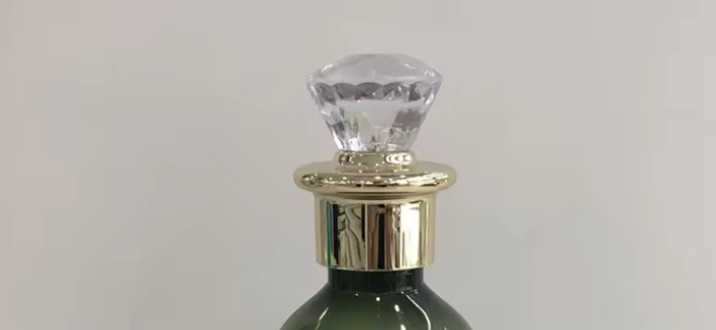 Luxury custom Gold PP Plastic Lid Perfume Bottle Screw Cap For Cosmetic Bottles