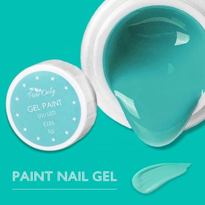 Professional Non-Toxic Gel Nail Polish for Salon Easy Soak Off Custom Glitter Painting and Arylic Material