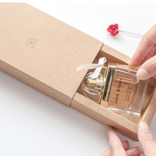 DIY Logo Vintage Craft  Packaging Box  Kraft Paper Drawer Gift Box