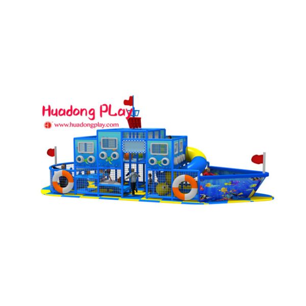 Soft Indoor Playground Equipment  , Kids Play Pirate Ship Rotational Moulding