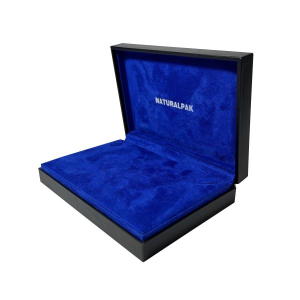 Navy Luxury Jewelry Packaging Boxes Two Shades Blue Medium Size Gift Boxes With Lids