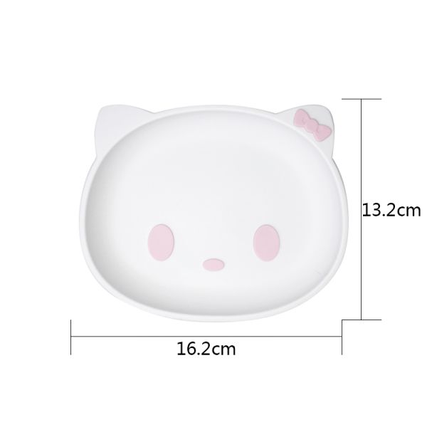 Подгонянный определяет размер набор Bpa силикона младенца формы котенка мультфильма питаясь свободное