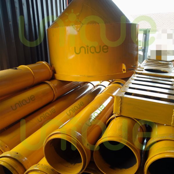 Tubo concreto del grueso 3m m Tremie con la junta masculina femenina