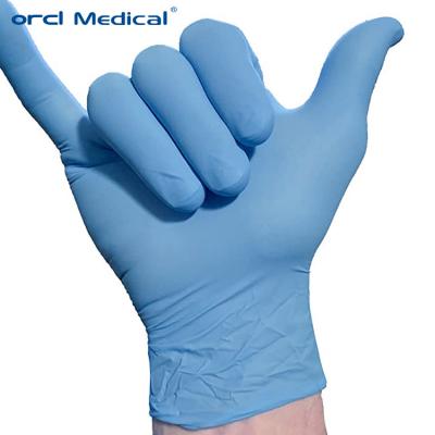 Luvas de nitril médico descartáveis para adultos Exame hospitalar Luvas de nitril