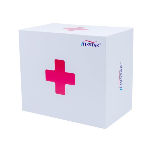 Cardboard First Aid Kit Boxes 4 Compartments For Cleansing Burncare Woundcare And Fever Care