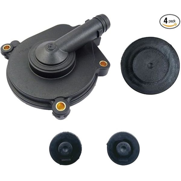 4PCS Vent Valve Crankcase Breather Oil Separator Cover With Camshaft Cap Seal Cover For Mercedes ML350 C300 E350 C350 SL