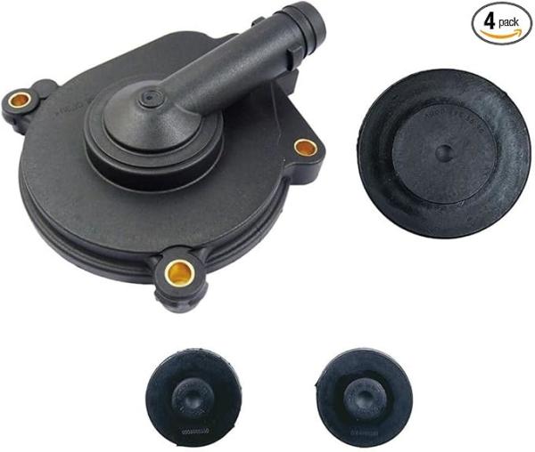 4PCS Vent Valve Crankcase Breather Oil Separator Cover With Camshaft Cap Seal Cover For Mercedes ML350 C300 E350 C350 SL