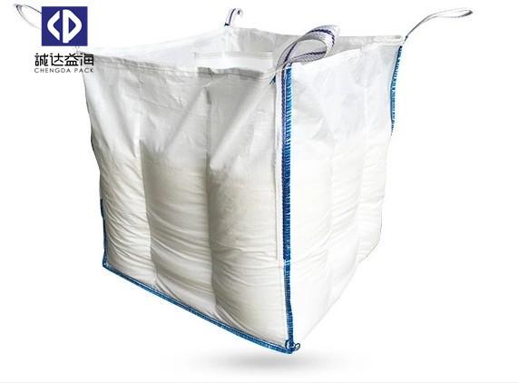 Custom 1 Ton Jumbo Bag , FIBC Polypropylene Jumbo Bags For Cement Fertilizer