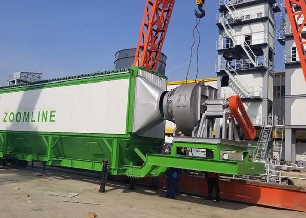 80TPH Batch Type Mobile Drum Mix Plant High Work Efficiency CE Certification