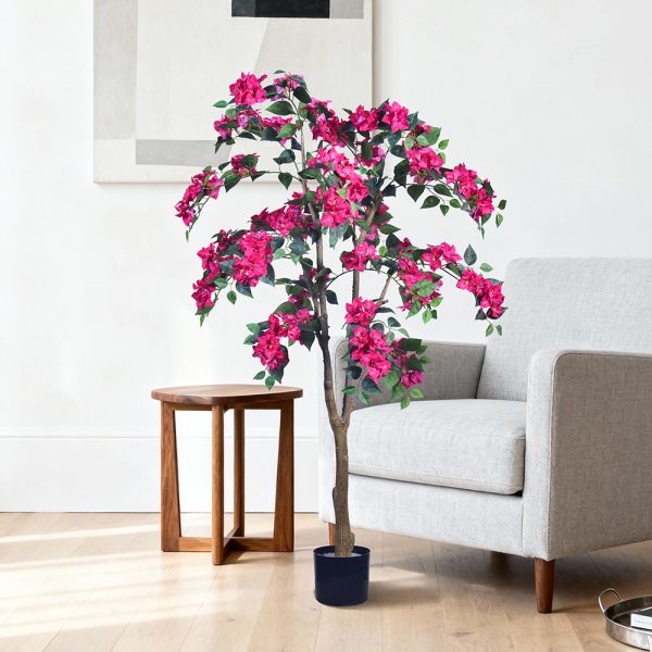 Wholesale Home Decor PVC Artificial Bougainvillea FlowerTrees Fabric Flower for Home Decoration