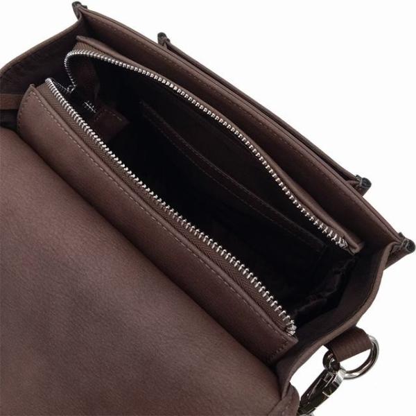 Fashion Brown Cokor Waterproof Hiking Backpack Flap Decoration And Multi - Function