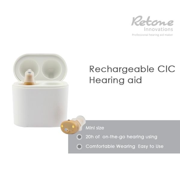 Слуховые аппараты звукового усилителя перезаряжаемые с ОЭМ заряжателя батареи