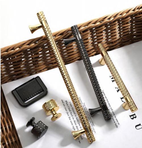 luxo de latão ouro enrolado armário de cozinha e guarda-roupa porta mobiliário armário e gaveta de banheiro puxar alça